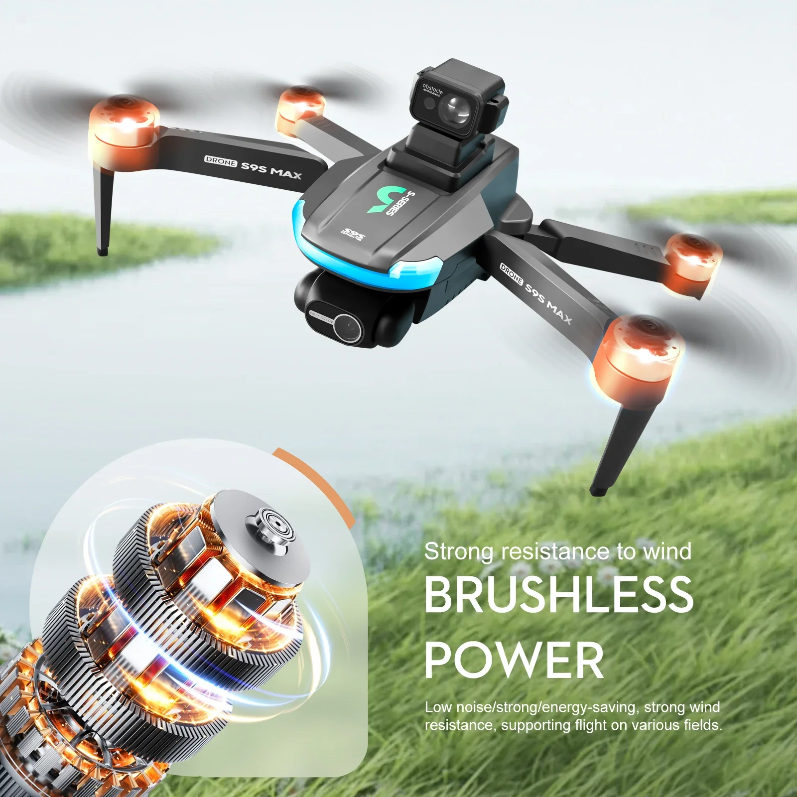 ใหม่S9S MAX MINI Drone 4K 2 แก - Drone Gimbal Case บทวิจารณ์และราคา