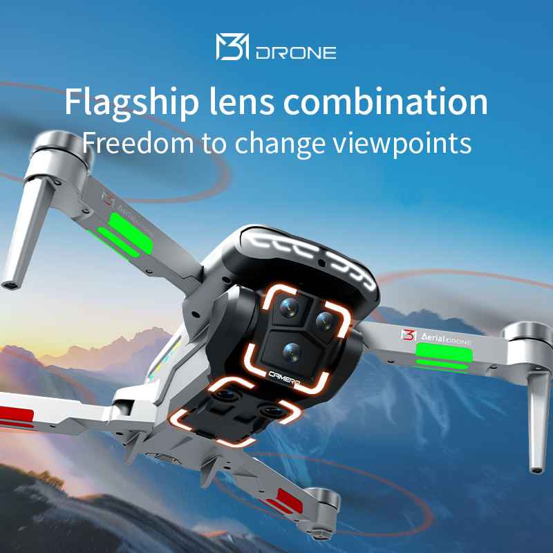 M3 Professional Drone 4K HDถ่า - Drone Gimbal Brushless บทวิจารณ์และราคา