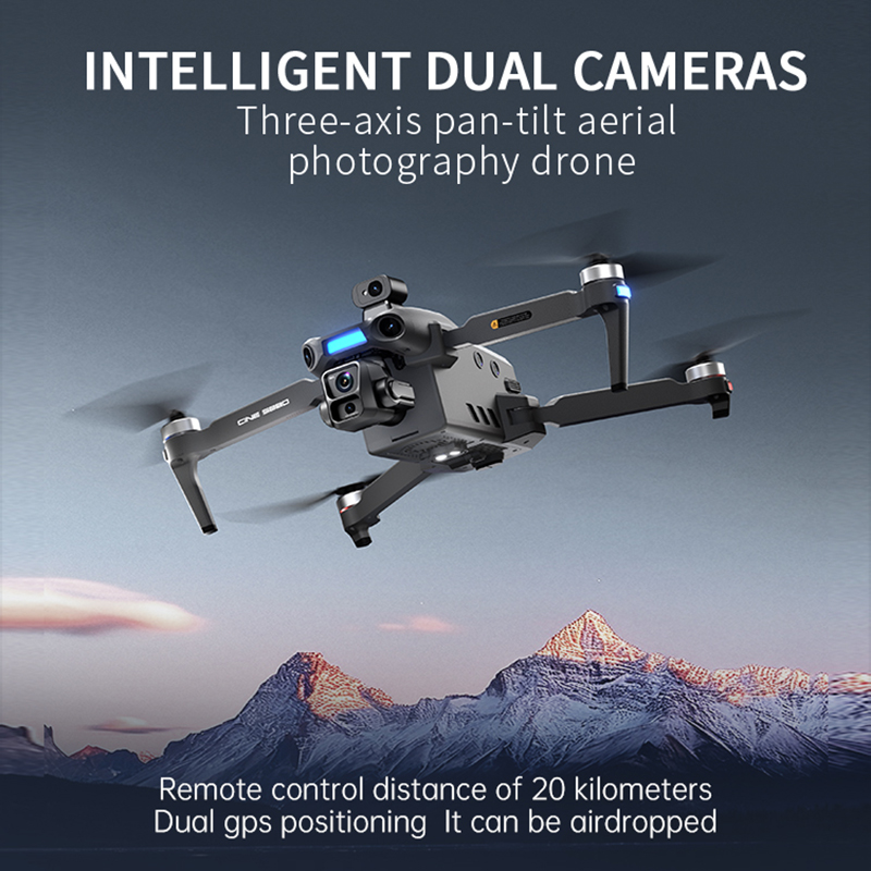 โดรนกล้องคู่ 8K รุ่นใหม่ ปี 20 - Drone Gimbal Brushless บทวิจารณ์และราคา