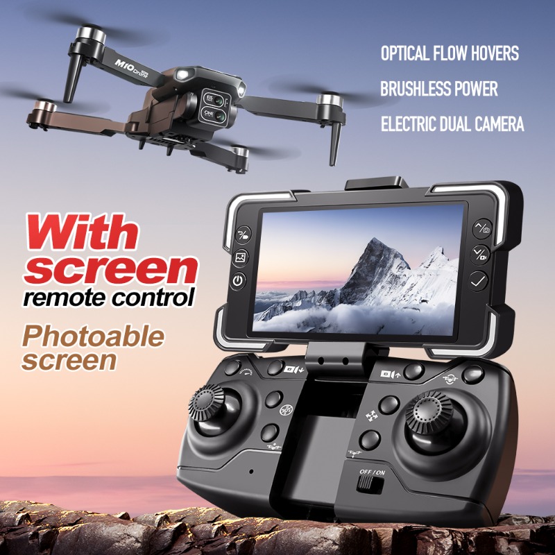 โดรนกล้อง M10 พร้อมรีโมทคอนโทร - Drone Gimbal Brushless บทวิจารณ์และราคา